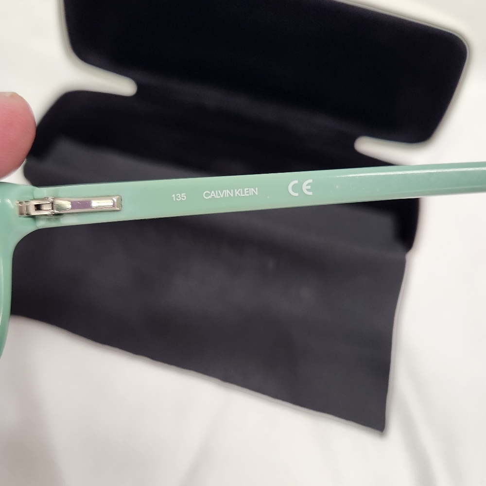 Calvin Klein Women's Mint Green Eyeglasses - Picture 3 of 10